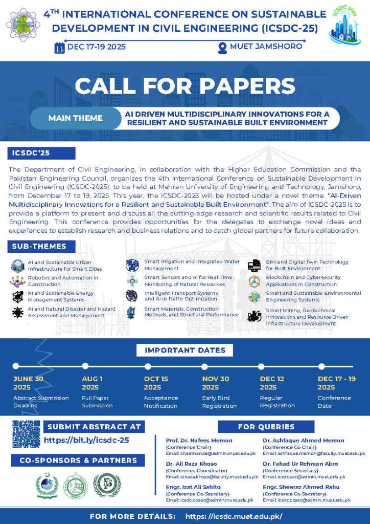 Call For Papers – ICSDC’25v230525